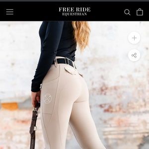 Free Ride Equestrian Beige Lux breeches